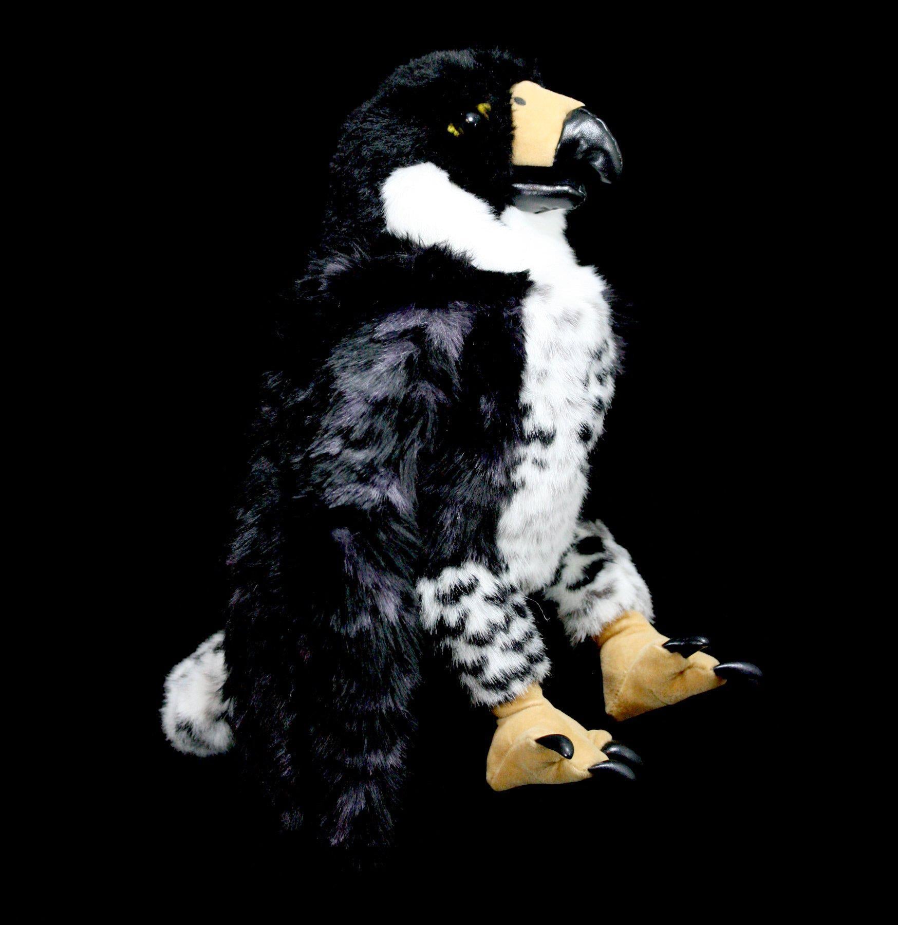 Realistic Peregrine Falcon Hand Puppet - Soft Plush Bird Toy for Kids, Educational Animal Puppet for Storytelling & Play - Perfect for Classroom, Birthday Gifts & Wildlife Enthusiasts
