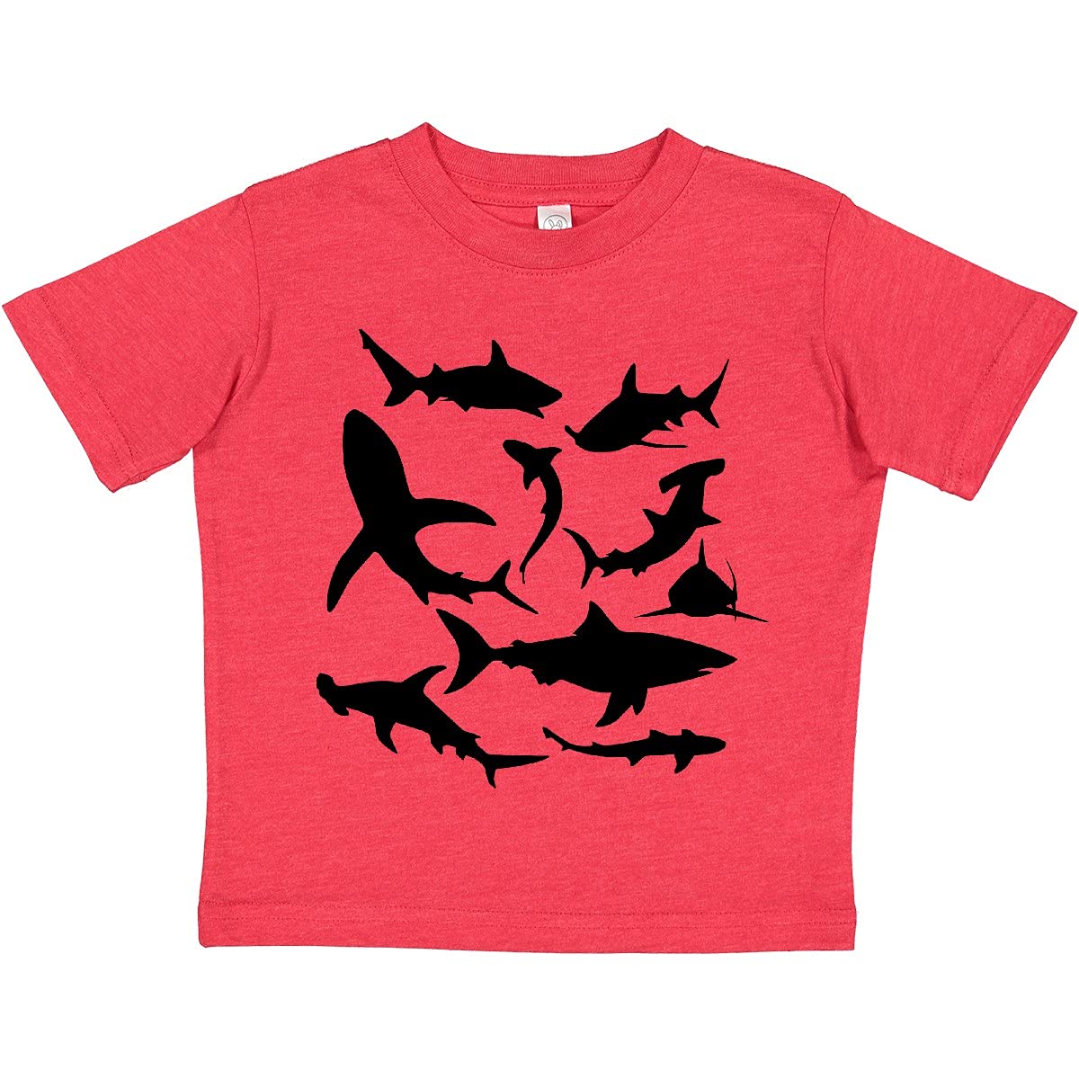 Inktastic School of Sharks Toddler T-Shirt - Cute Baby Shark Graphic Tee for Boys & Girls - Soft Cotton Kids Shirt for Playdates, Beach Trips & Family Outings