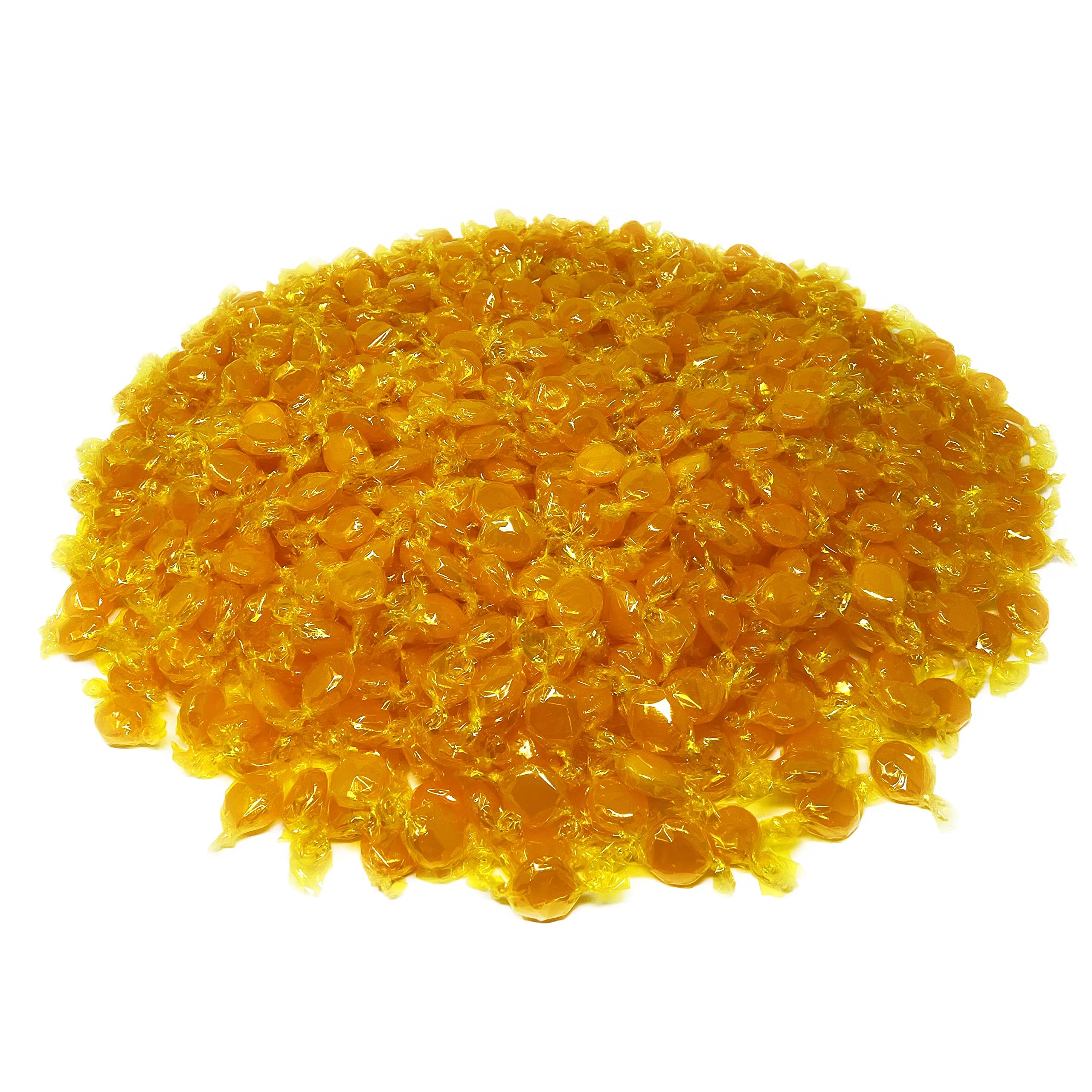 Butterscotch Hard Candy Disks - 10 lbs Bulk Pack - Classic Butter Scotch Flavored Vintage American Candy - Individually Wrapped Old School Sweets (160 oz) - Perfect for Parties, Gifts & Nostalgic Treats