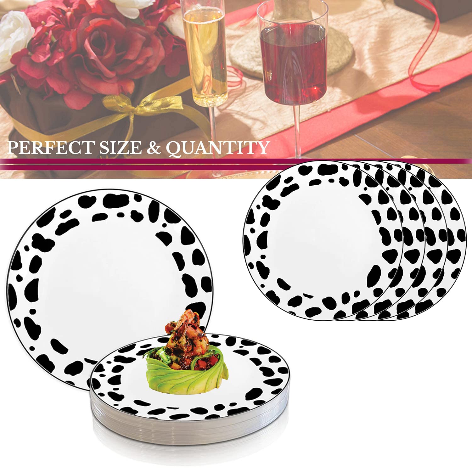 Safari Animal Print Plastic Plates - 7.5