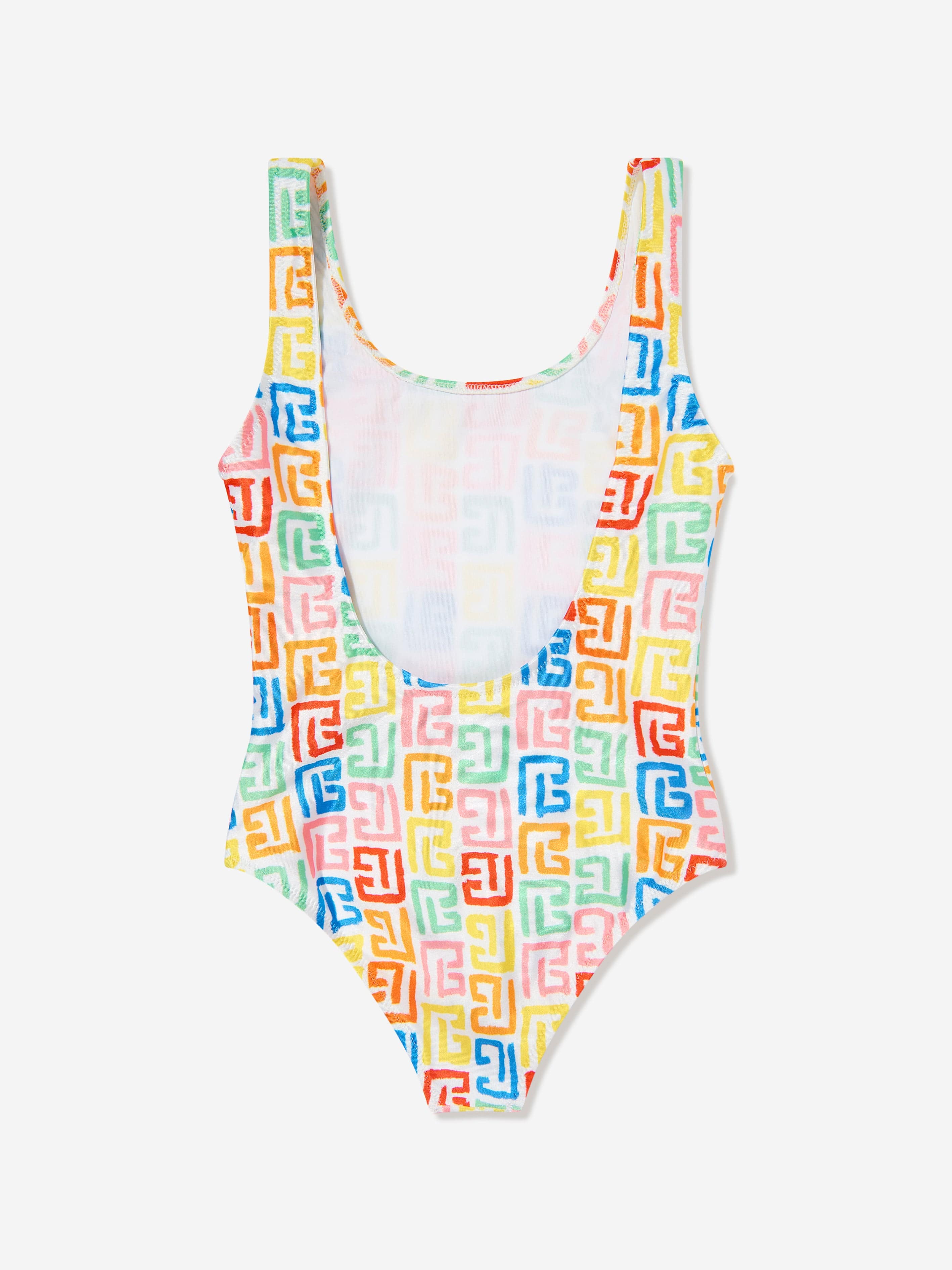 Balmain Girls Monogram Swimsuit - Colorful Designer Swimwear for Kids | Beach, Pool & Summer Vacation Outfits