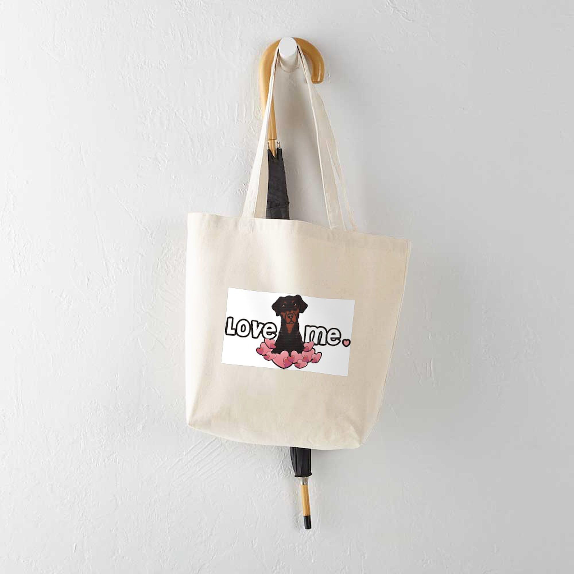 Doberman Lover Tote Bag - Natural Canvas Reusable Shopping Bag for Groceries, Beach & Everyday Use | CafePress