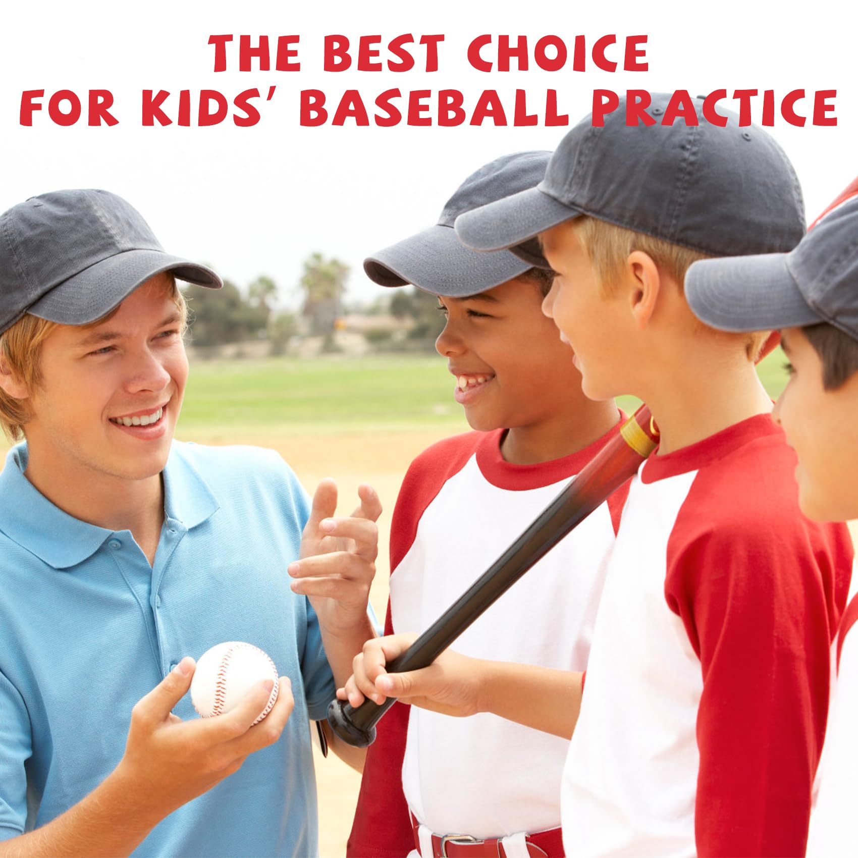 Premium Leather-Covered Baseballs - 12/24 Pack Standard Size Training Balls for Pitching, Hitting & Fielding Practice - Unmarked Adult & Youth Baseballs - Perfect for Backyard Drills, Batting Cages & Team Training Sessions