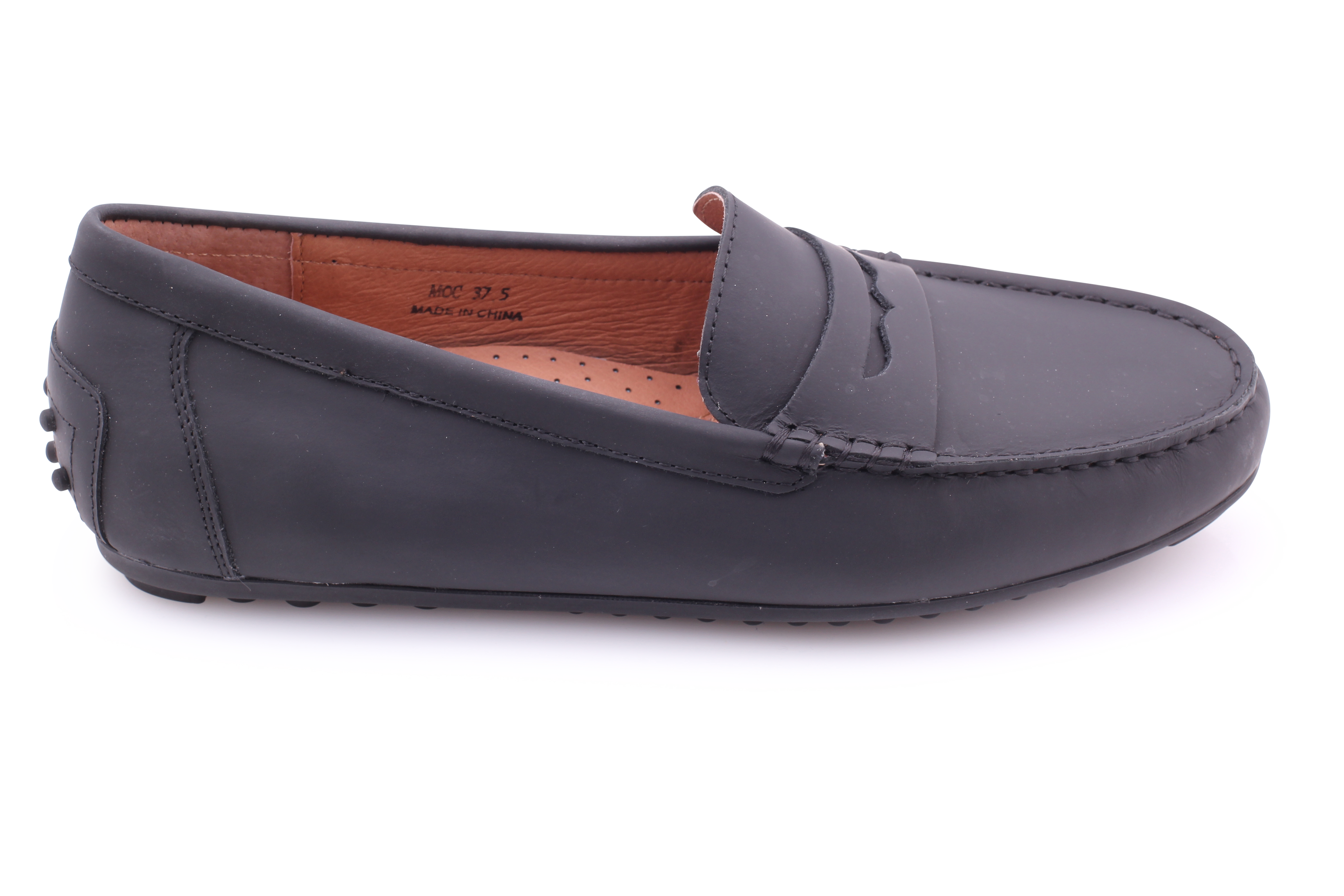 Lynette&Co Men's Genuine Leather Moccasin Slippers - Soft Indoor/Outdoor House Shoes for Comfort & Relaxation at Home, Office, or Travel