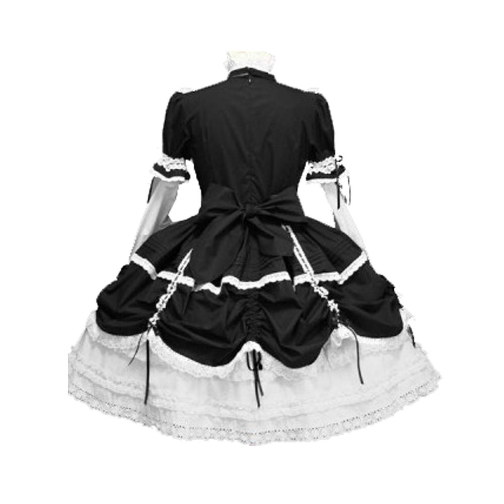 Gothic Lolita Dress for Women - Elegant Lace Bowknot Princess Cosplay Costume, Retro Court Prom Puff Skirt | Perfect for Halloween, Cosplay, Themed Parties & Vintage Fashion