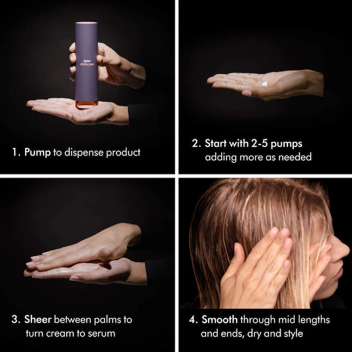 Chitosan Pre-Styling Hair Cream for Flexible Hold - Dyson Airwrap & Hair Dryer Compatible - Perfect for Smoothing, Volumizing & Heat Protection