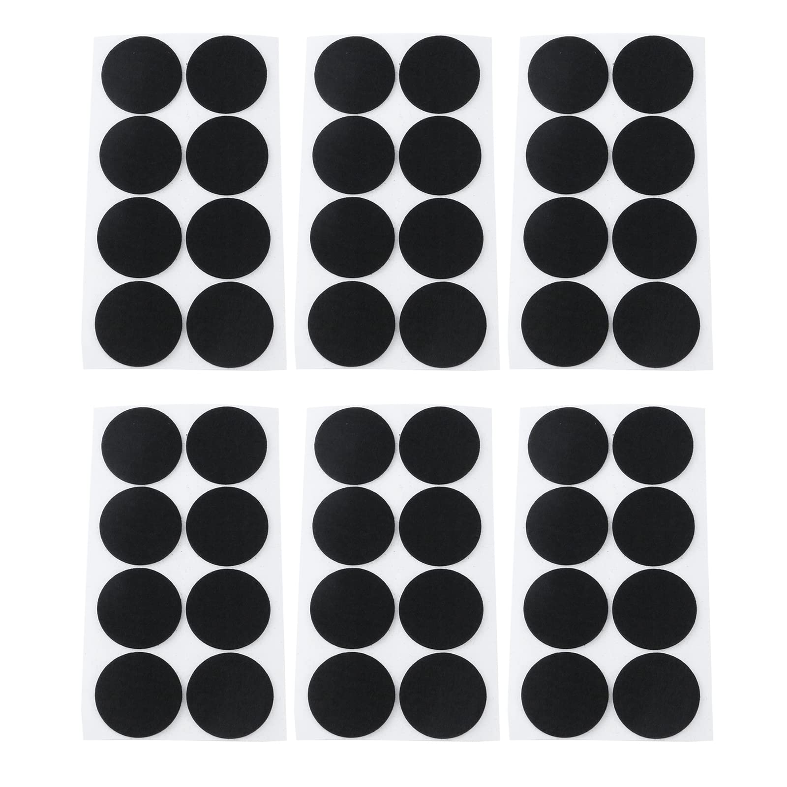 Antrader 1.5 Inch Self-Adhesive Felt Pads for Furniture - 48 Pack Black Round Felt Floor Protectors for Wood Floors, Tables, Chairs - Prevent Scratches & Noise - Perfect for Hardwood, Laminate, Tile Floors in Home & Office