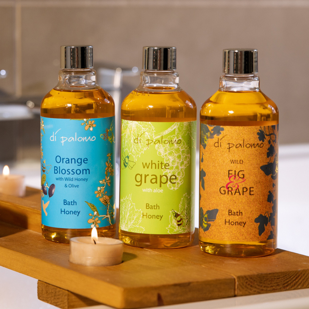 Di Palomo Orange Blossom Bath Honey 300ml - Luxurious Moisturizing & Relaxing Bath Soak for Dry Skin - Perfect for Spa Nights & Self-Care Rituals