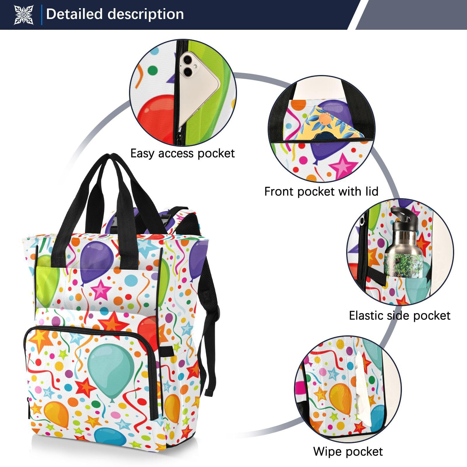 **SPRIPORT Baby Diaper Backpack - Waterproof Travel Nappy Changing Bag with Stroller Straps & Bottle Storage, Large Capacity for Boys & Girls - Perfect for Birthday Parties, Shopping, Hiking & Travel Essentials**    *(Use Case: Ideal for parents on-the-go, baby showers, family outings, and everyday diaper storage.)*