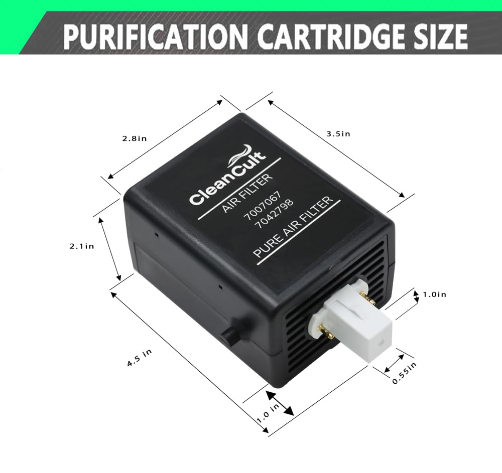 CleanCult Refrigerator Air Purification Cartridge Replacement - Compatible with Zub-Zero (Pack of 2) | 7007076, 7042798 | Eliminates Odors & Improves Air Quality for Fresh Food Storage
