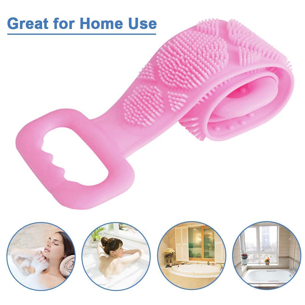Premium Silicone Body Scrubber for Dead Skin Removal - Exfoliating Bath Brush for Men & Women - Ideal for Shower, Spa and Daily Skincare Routine