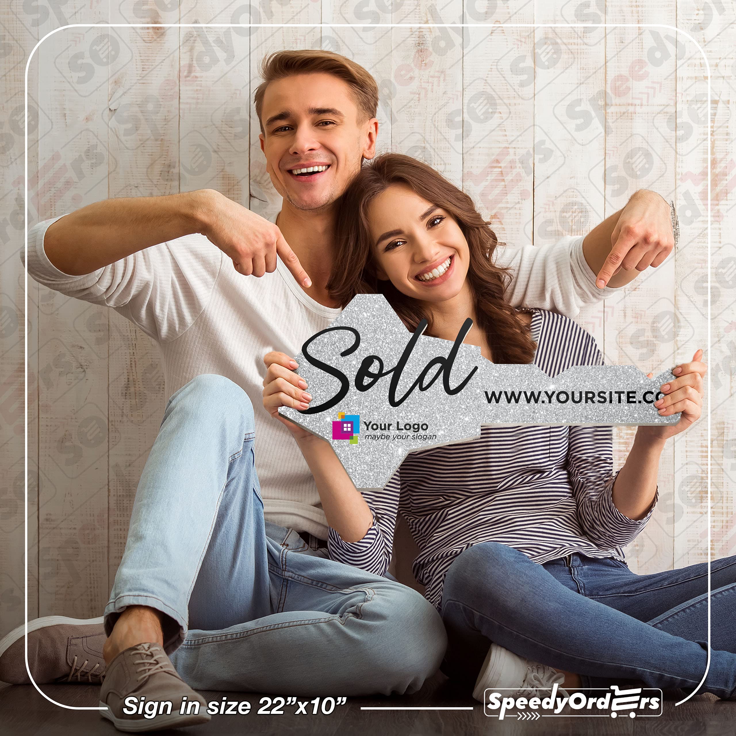 Real Estate Agent Closing Gifts - Brown Wooden Key Signs for New Homeowners | House Key Props, Realtor Gifts, Photobooth Sign Decor | Perfect for Housewarming Parties, Photo Booths & Realtor Celebrations