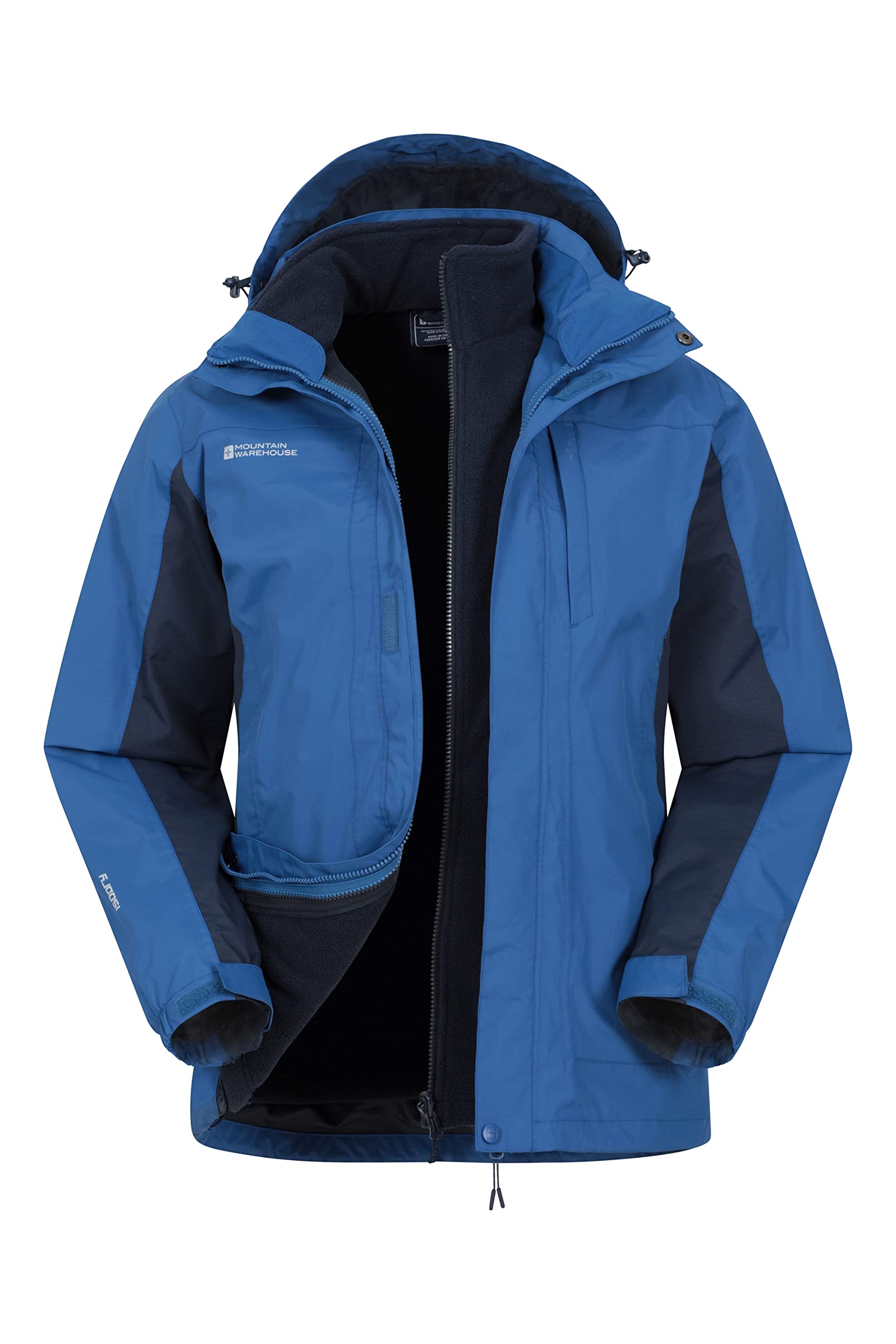 Mountain Warehouse Thunderstorm Men's 3-in-1 Waterproof Winter Jacket - Windproof & Insulated Parka for Hiking, Skiing & Outdoor Adventures