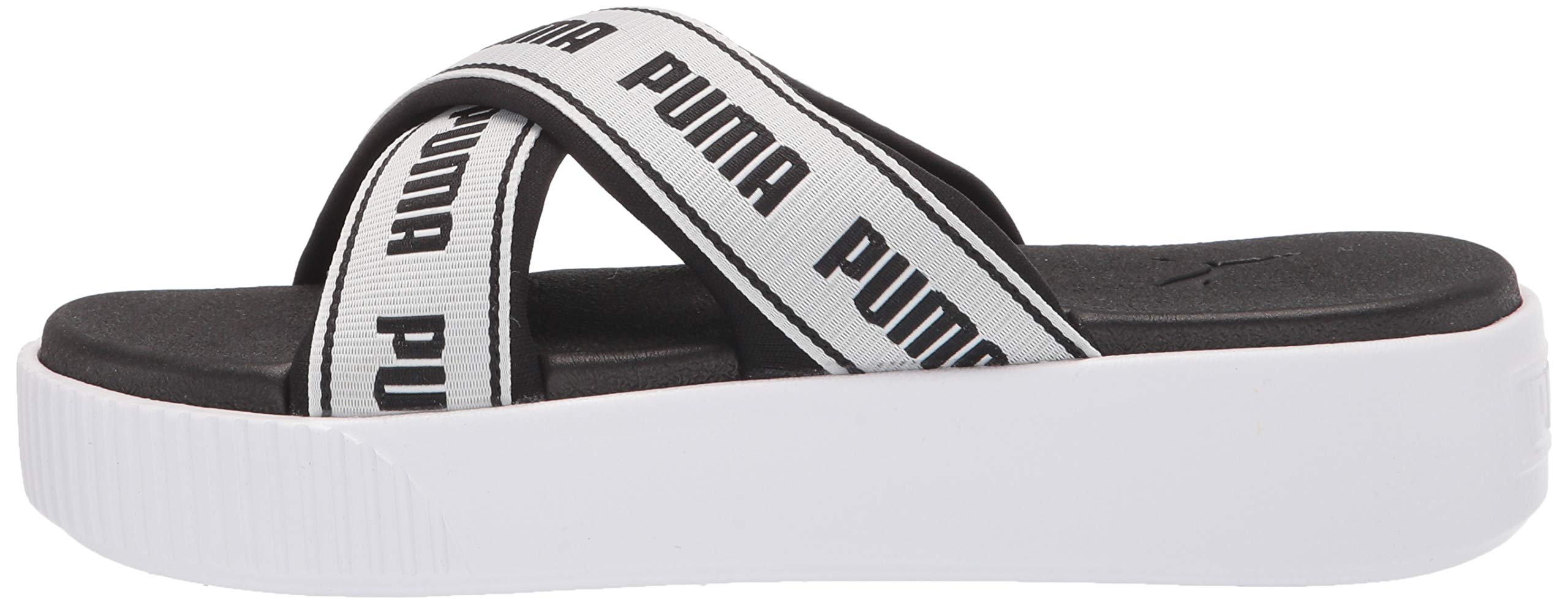PUMA Women's Platform Slide Tape Casual Sandals - Comfortable Summer Flip Flops for Beach, Pool & Lounge Wear | Non-Slip Soles | Trendy Athletic Slides for Women