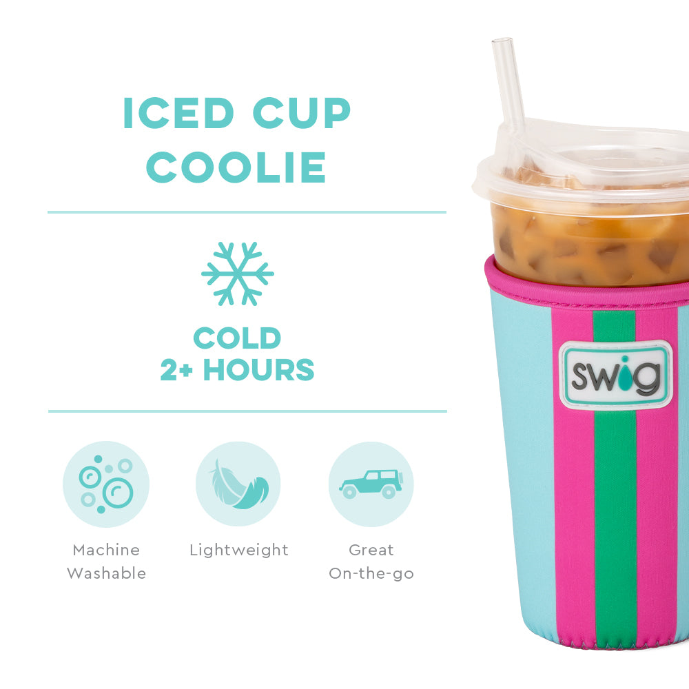 Prep Rally Medium Iced Cup Coolie - Insulated Sleeve for 16-20oz Tumblers, Perfect for Iced Coffee, Smoothies & Cold Drinks - Great for Office, Travel & Outdoor Activities