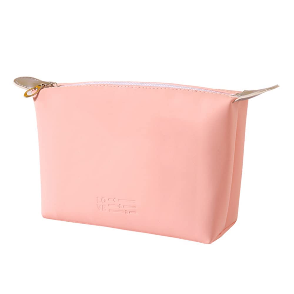 WROPZO Dumpling Shaped Zipper Mini Cosmetic Bag - Waterproof PU Leather Makeup Organizer for Women, Travel Toiletry Case & Brush Pouch (Multiple Colors) - Perfect for Daily Makeup Storage, Travel Essentials & Gift Giving