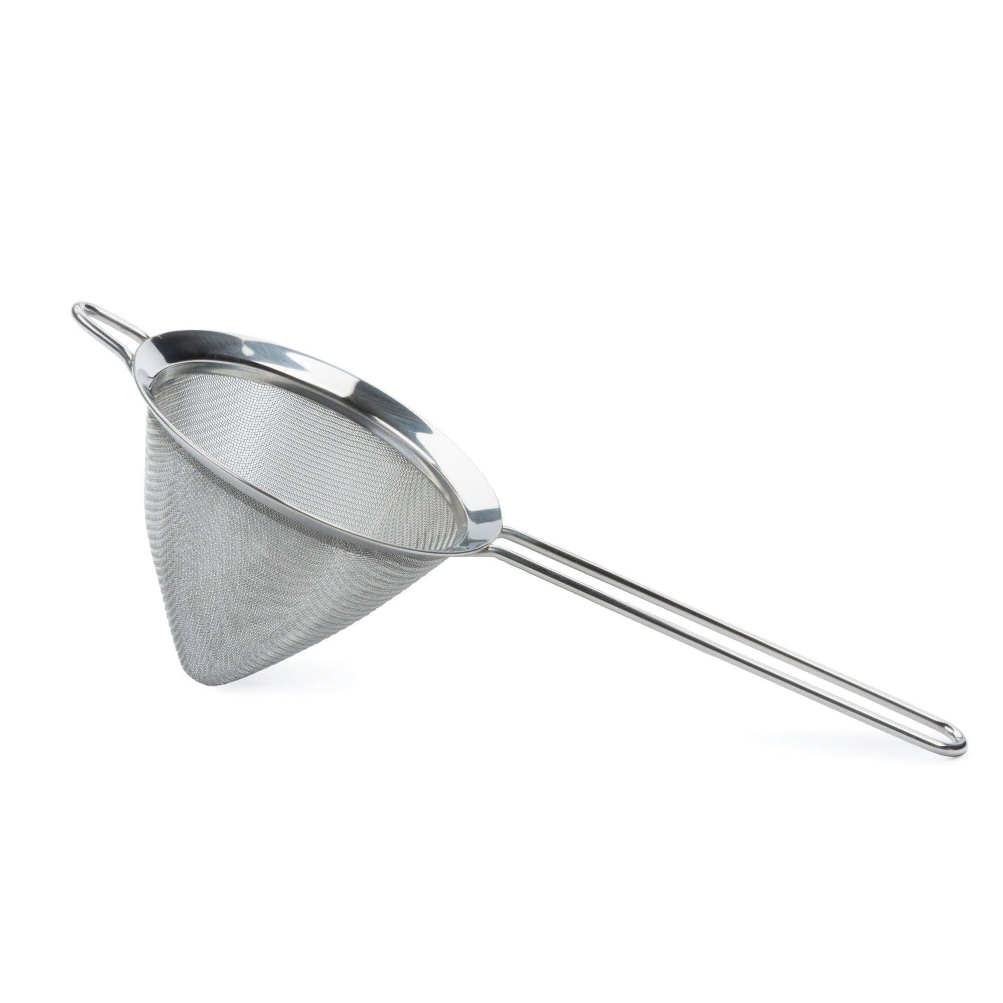4.75 Inch Stainless Steel Mesh Strainer - Fine Kitchen Sieve for Filtering, Draining Pasta, Washing Vegetables & Fruits - Durable Cooking Tool for Baking, Canning & Food Prep