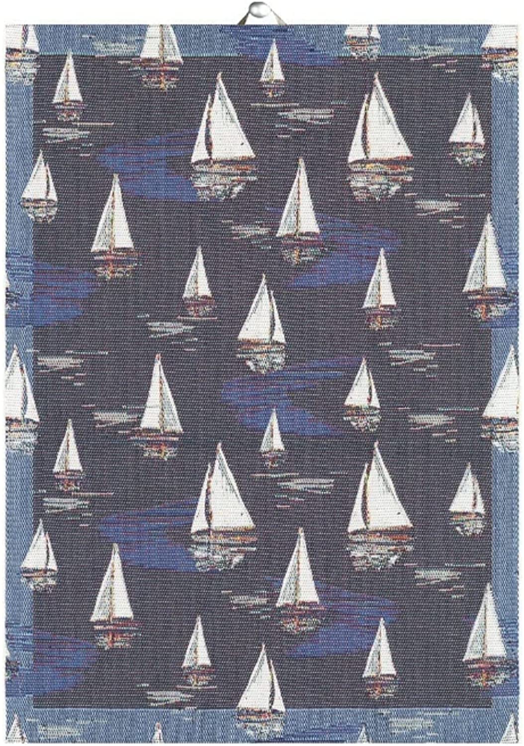 Ekelund Weavers Seglats Organic Cotton Towel 35 x 50 cm - Soft & Absorbent Bath & Kitchen Towel for Spa, Beach & Home Use