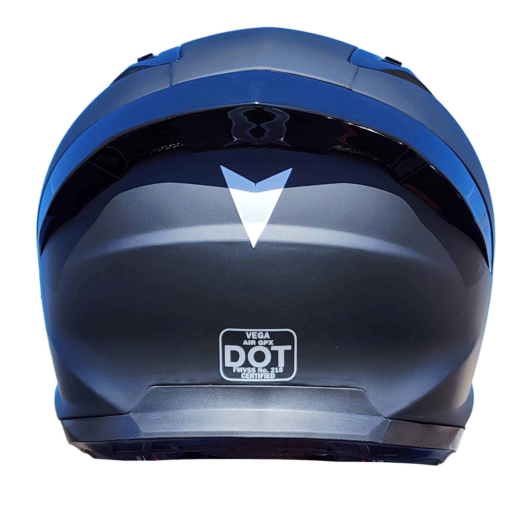 Vega Air GPX Full Face Motorcycle Helmet - Matte Black (XS) - DOT Certified for Safety - Perfect for Street Biking & Racing