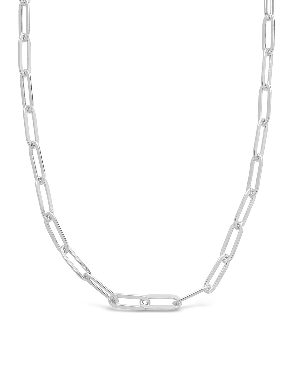 Elegant Polished Paperclip Link Chain Necklace - Dainty Gold/Silver Layering Necklace for Women - Perfect for Everyday Wear, Office & Date Night