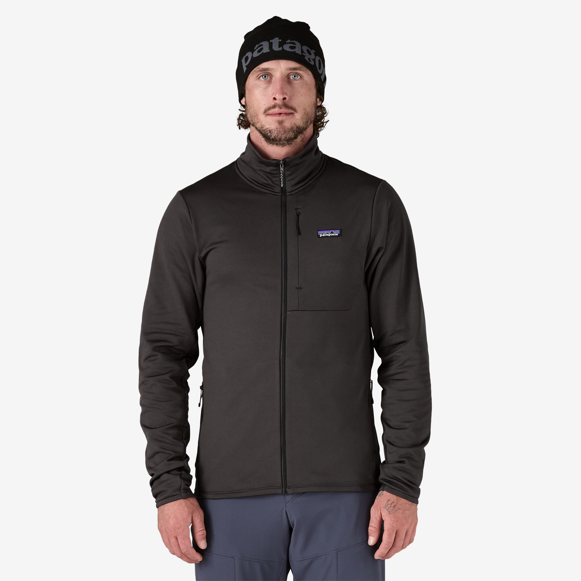 Men's R1® Thermal Jacket - Lightweight Fleece Jacket for Hiking & Outdoor Activities | Cold Weather Layering for Camping & Winter Sports