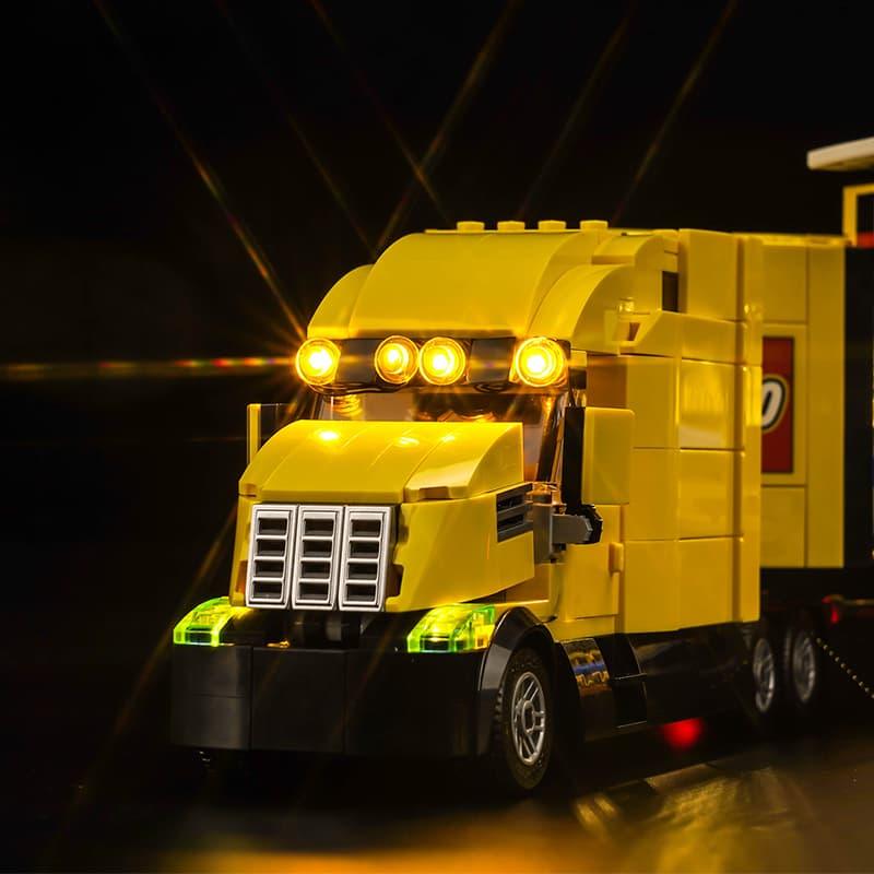 LEGO City Yellow Delivery Truck 60440 Light Kit - Compatible with LEGO Sets - DIY Lighting for LEGO Models - Perfect for Display & Nighttime Play