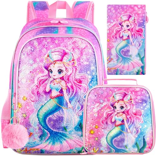 Girls Mermaid Backpack