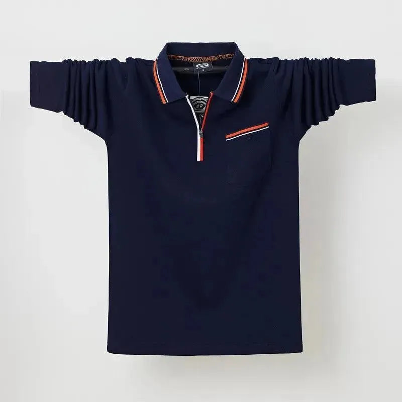 Men's Casual Polo Shirt with Chest Pocket - Comfortable Short Sleeve Cotton Shirt for Golf, Work & Everyday Wear