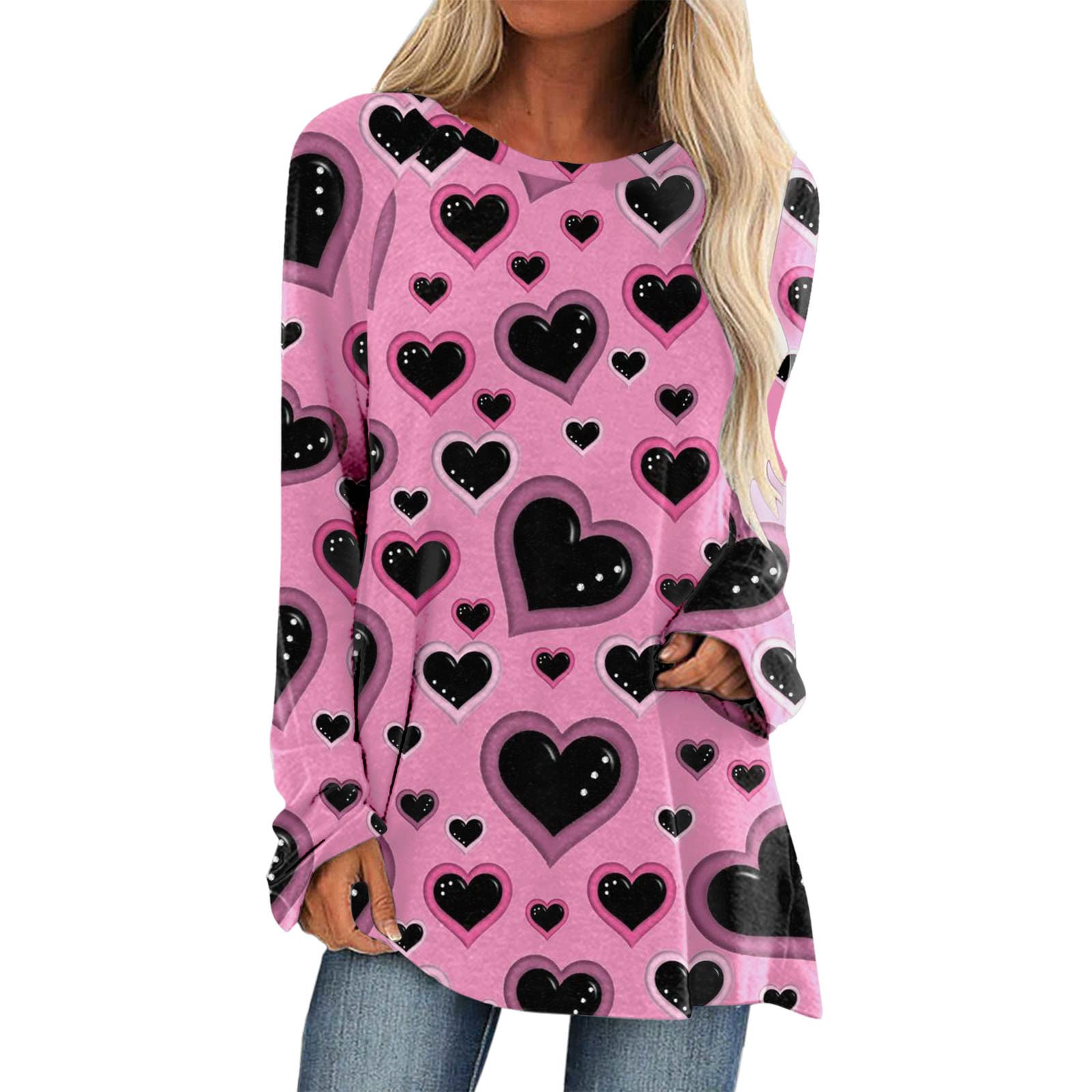Women's Long Sleeve Tunic Tops for Leggings - O-Neck Casual Loose Fit Shirts | Perfect for Yoga, Workout & Everyday Wear
