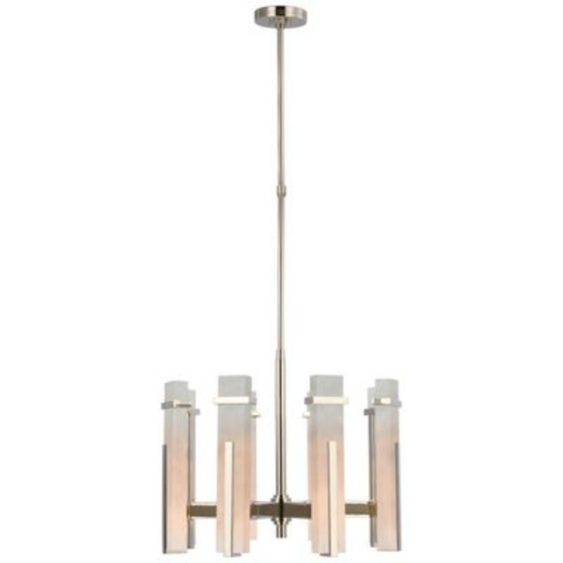 Alabaster Ian K Fowler Malik Medium Chandelier - Modern Crystal Ceiling Light Fixture for Dining Room, Living Room & Bedroom Decor