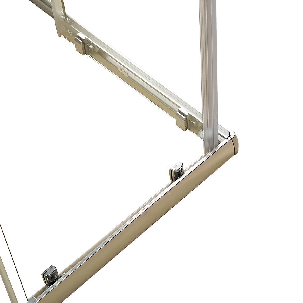Della Francesca 1200 x 800mm Sliding Door Shower Screen with Nano Safety Glass - Tempered Glass Bathroom Enclosure for Modern Homes & Luxury Hotels