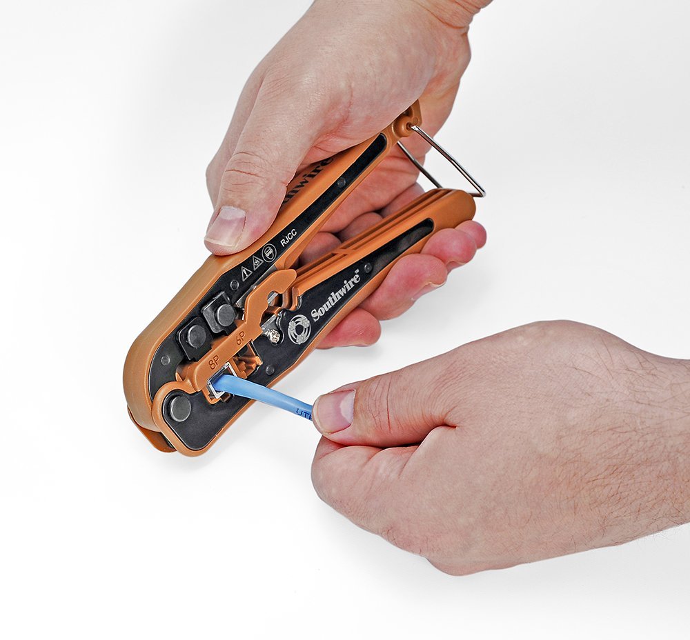 Southwire 58744140 KIT-TP1 Professional Network Tool Kit for Ethernet Cable Installation & Repair - Ideal for IT Technicians, Electricians, and DIY Home Networking Projects