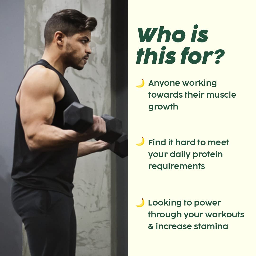 PLIX THE PLANT FIX Strength Vegan Plant Protein Powder - 550g Vanilla | Pea Protein Isolate & Brown Rice Blend | 25g Plant Protein | No Added Sugar | Gluten Free | Post-Workout Recovery & Meal Replacement