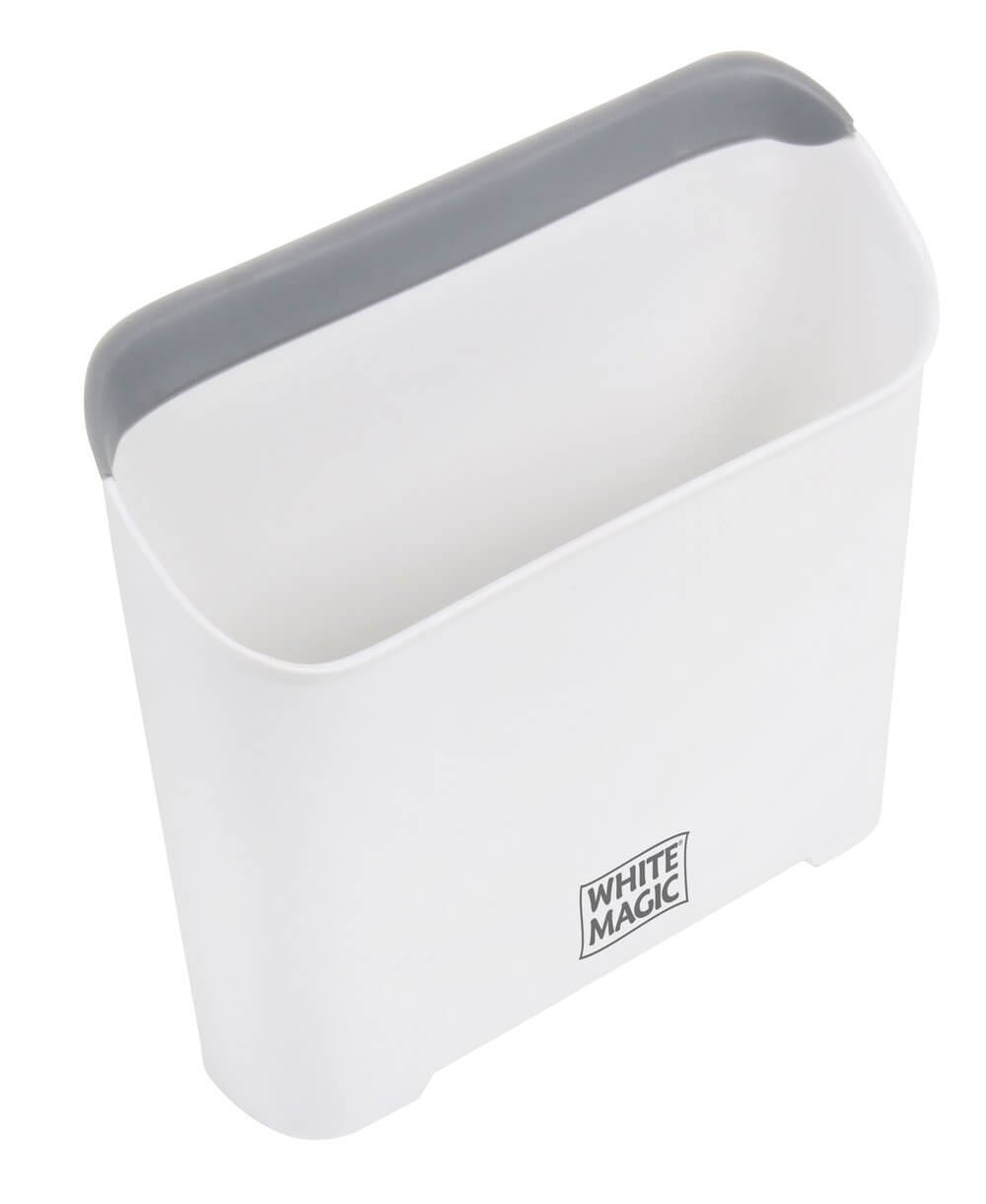 White Kitchen Benchtop Dustpan & Brush Set - Compact Countertop Cleaning Tool for Crumbs, Spills & Messes - Perfect for Home, Office & Restaurant Use