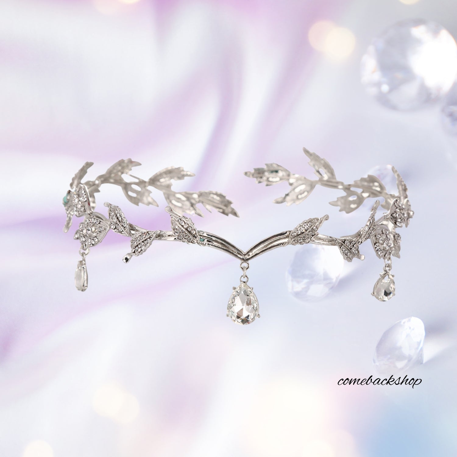Elegant Silver Crystal Tiara Crown for Women & Girls - Perfect for Princess Parties, Weddings, and Special Occasions