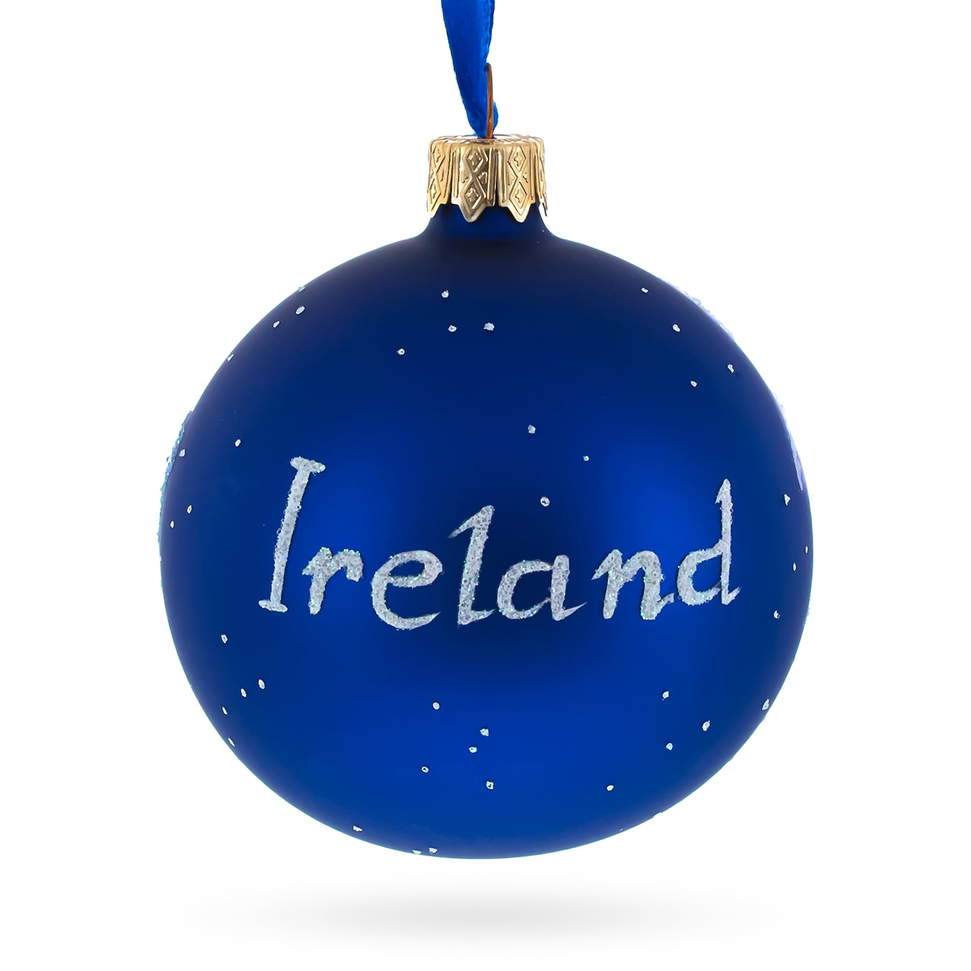 3.25 Inch Castle in Ireland Glass Christmas Ornament - Elegant Holiday Tree Decoration for Home, Office & Gift Giving