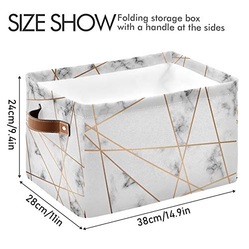 Foldable Storage Basket 2-Pack - Large Collapsible Organizer for Toys, Bathroom & Closet Storage