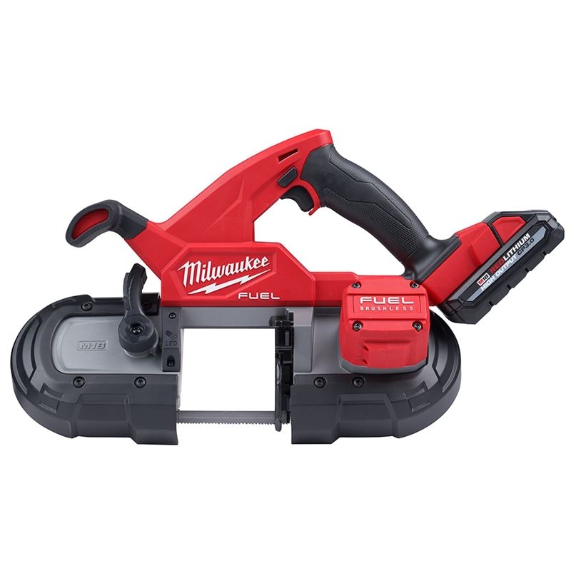 M18 FUEL 18V Brushless Cordless Compact Band Saw Kit (2829-22) - Perfect for Metal Cutting, Plumbing, and DIY Projects