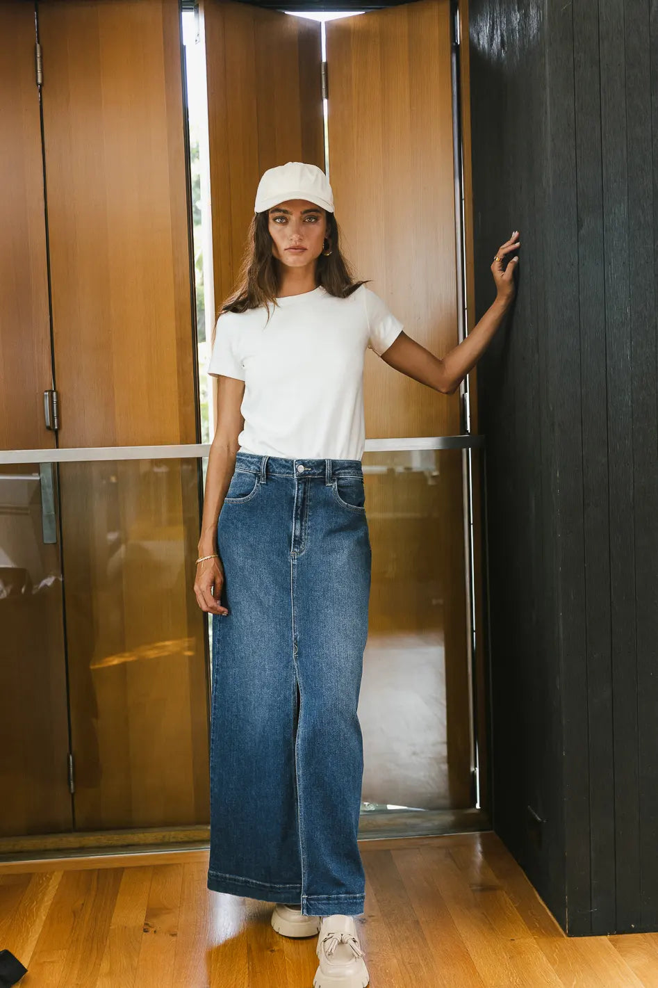 McKenna White T-Shirt for Women - Soft Cotton Casual Tee for Everyday Wear, Workout, and Layering
