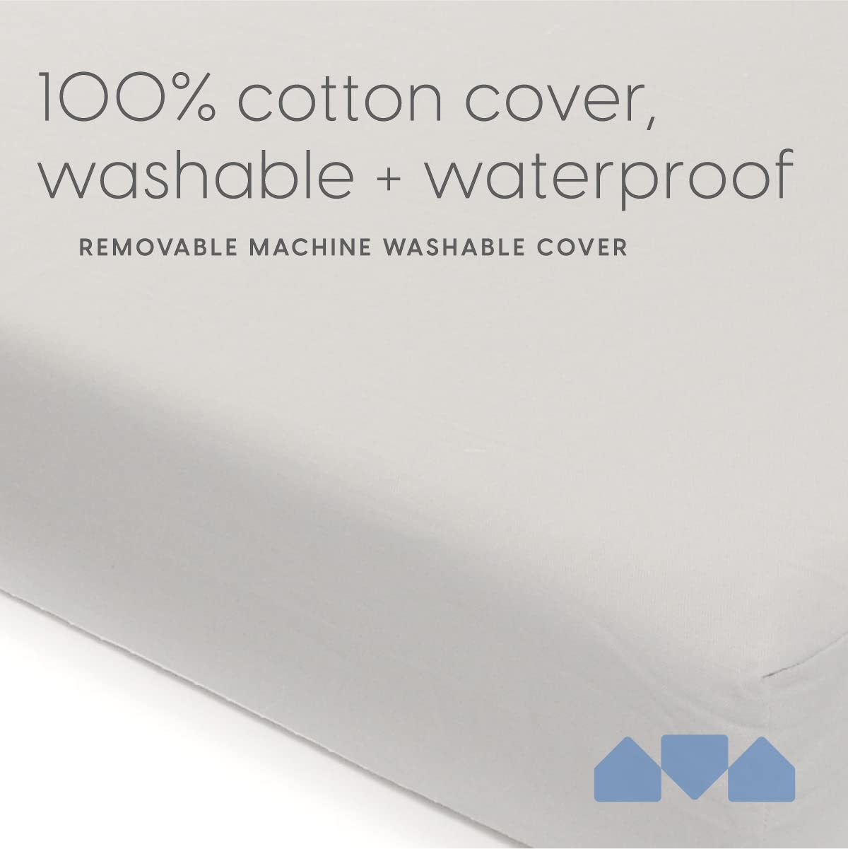 Milliard Memory Foam Crib Mattress - Dual Firm & Soft Sides for Baby & Toddler | 100% Breathable Cotton Cover | Flip Technology | 5.5x52x27.5 Inches | Made in USA | Perfect for Nursery & Daycare Use