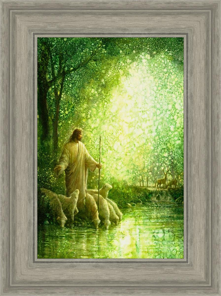 Feed My Sheep By Yongsung Kim - Inspirational Christian Wall Art for Home & Church Decor - Perfect for Living Room, Bedroom & Office