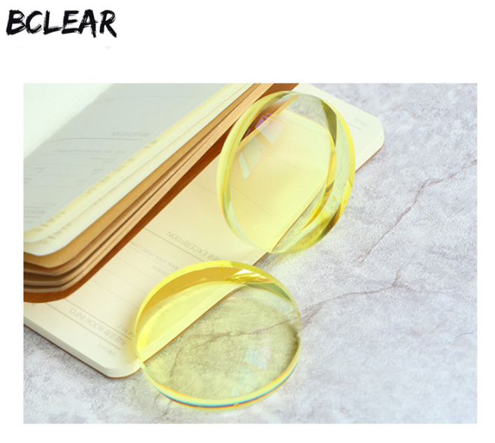 BCLEAR 1.49 Index Polarized Sunglasses with Myopic Lenses - Yellow Night Vision Lenses for Driving, Fishing & Outdoor Sports