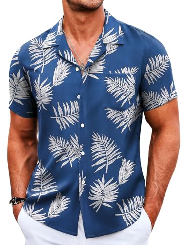 Palm Leaves Navy