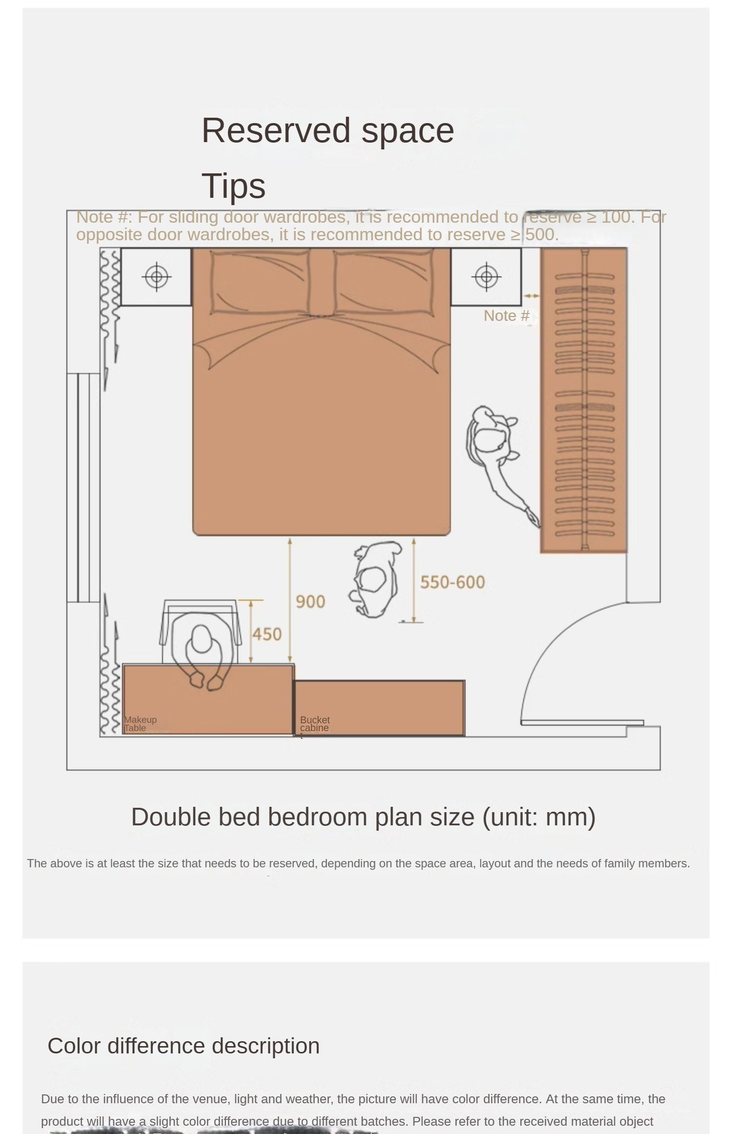 Solid Oak Wood Floating Bed Frame - Modern Platform Bed with Suspended Design for Bedroom, Guest Room & Loft