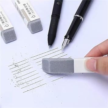 Premium Matte Ink Eraser Pen - Grey Frosted Ballpoint & Fountain Pen Eraser for Office, School & Stationery Supplies | Perfect for Writing, Note-Taking & Document Correction