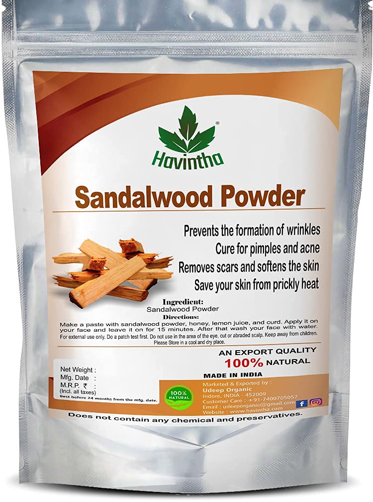 **Havintha Natural Face Pack Combo - Multani Mitti, Sandalwood, Orange Peel, Rose Petal & Amba Haldi Powder (50g Each) for Healthy, Glowing Skin - DIY Skincare & Spa Treatment at Home**