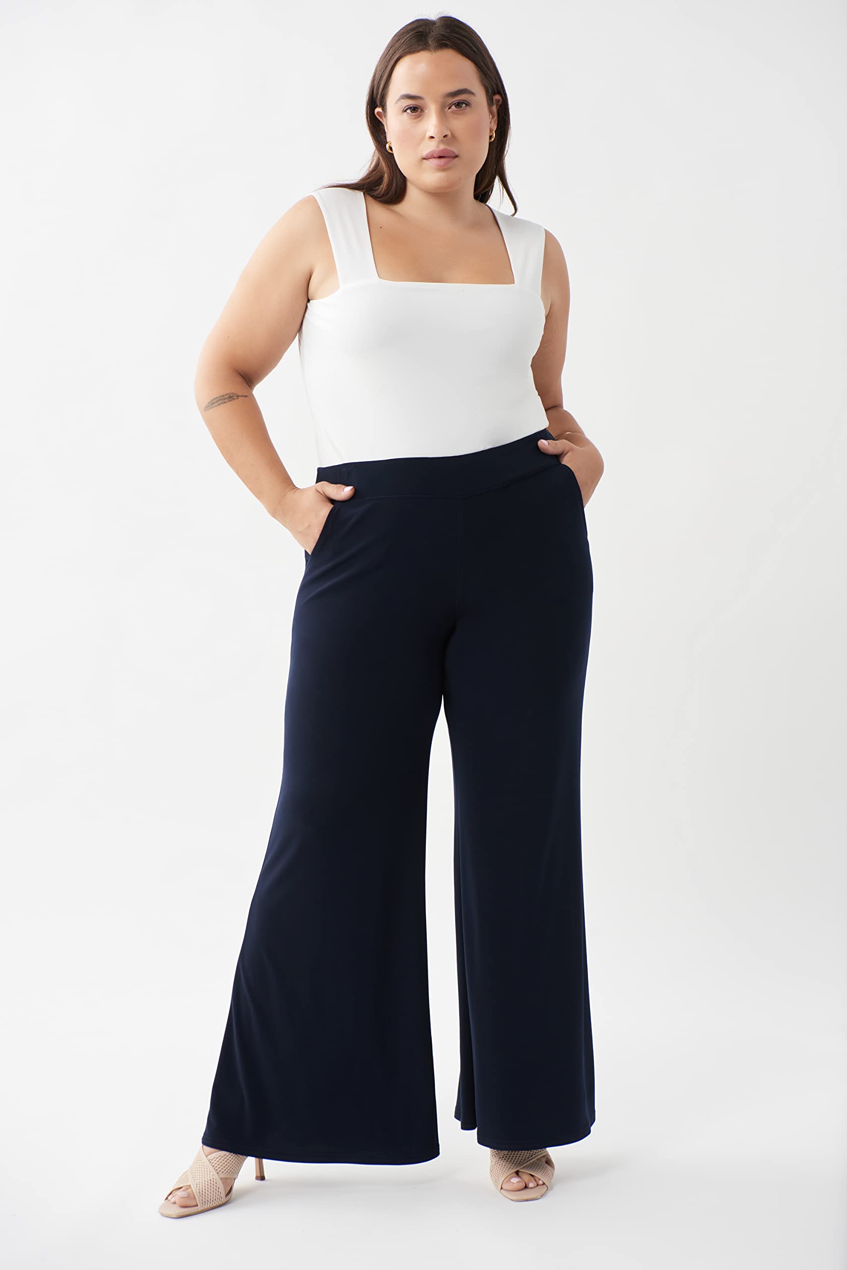 Joseph Ribkoff Women's Wide Leg Pants Style 161096 - Comfortable & Stylish Trousers for Work, Travel & Casual Wear