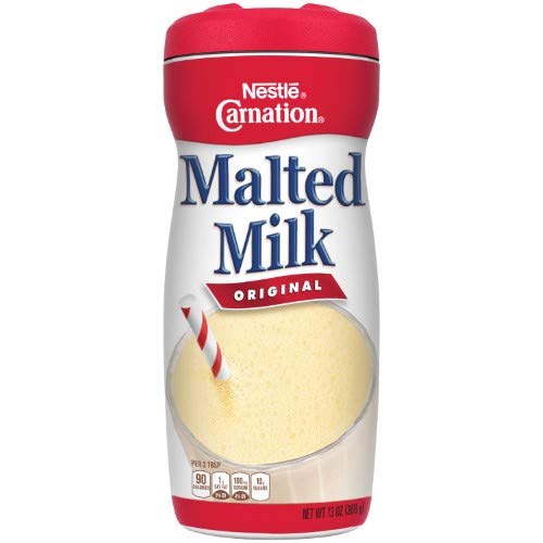 Original Carnation Malted Milk Powder - 18 Pack | Classic Chocolate Flavored Drink Mix for Baking, Smoothies & Healthy Breakfasts | Rich in Vitamins & Protein