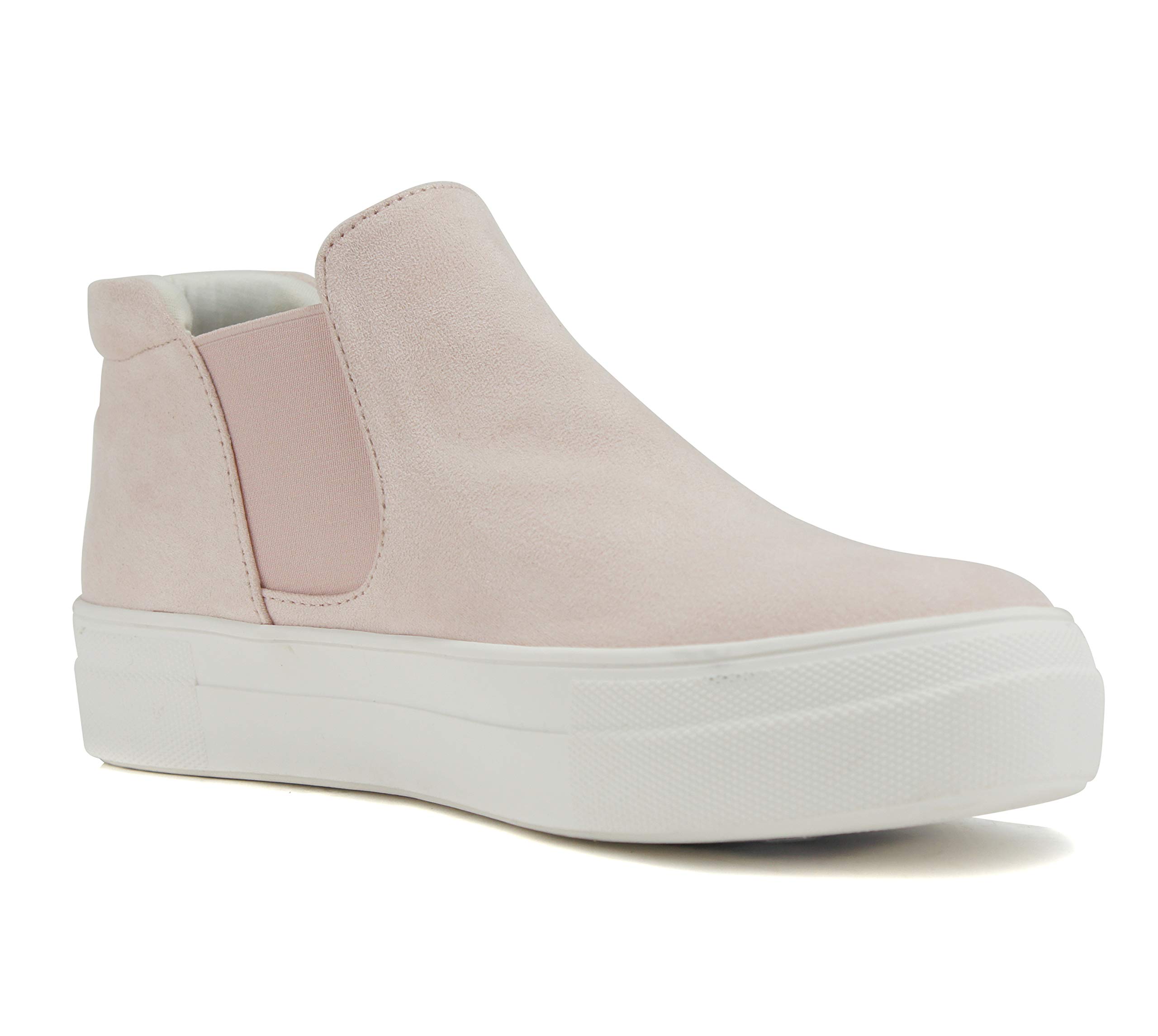 Soda Women's Woods Chelsea Canvas Platform Sneakers - Comfortable Cushion Foam for Walking, Casual Outfits & Everyday Wear