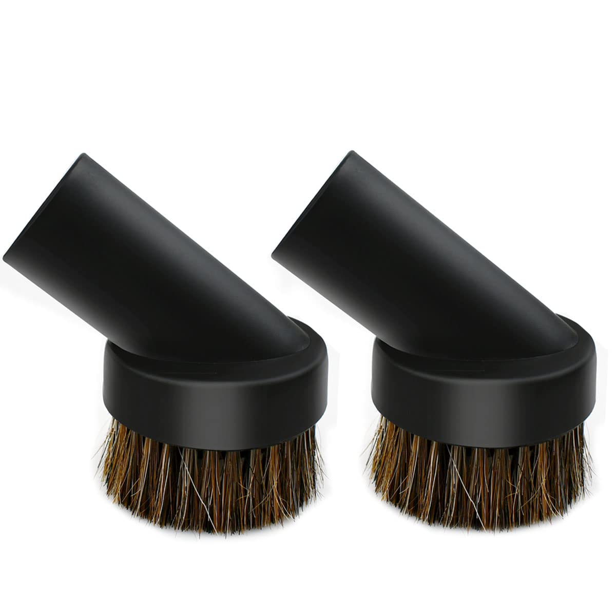 2 Pack Black Round Dust Brush 1.25